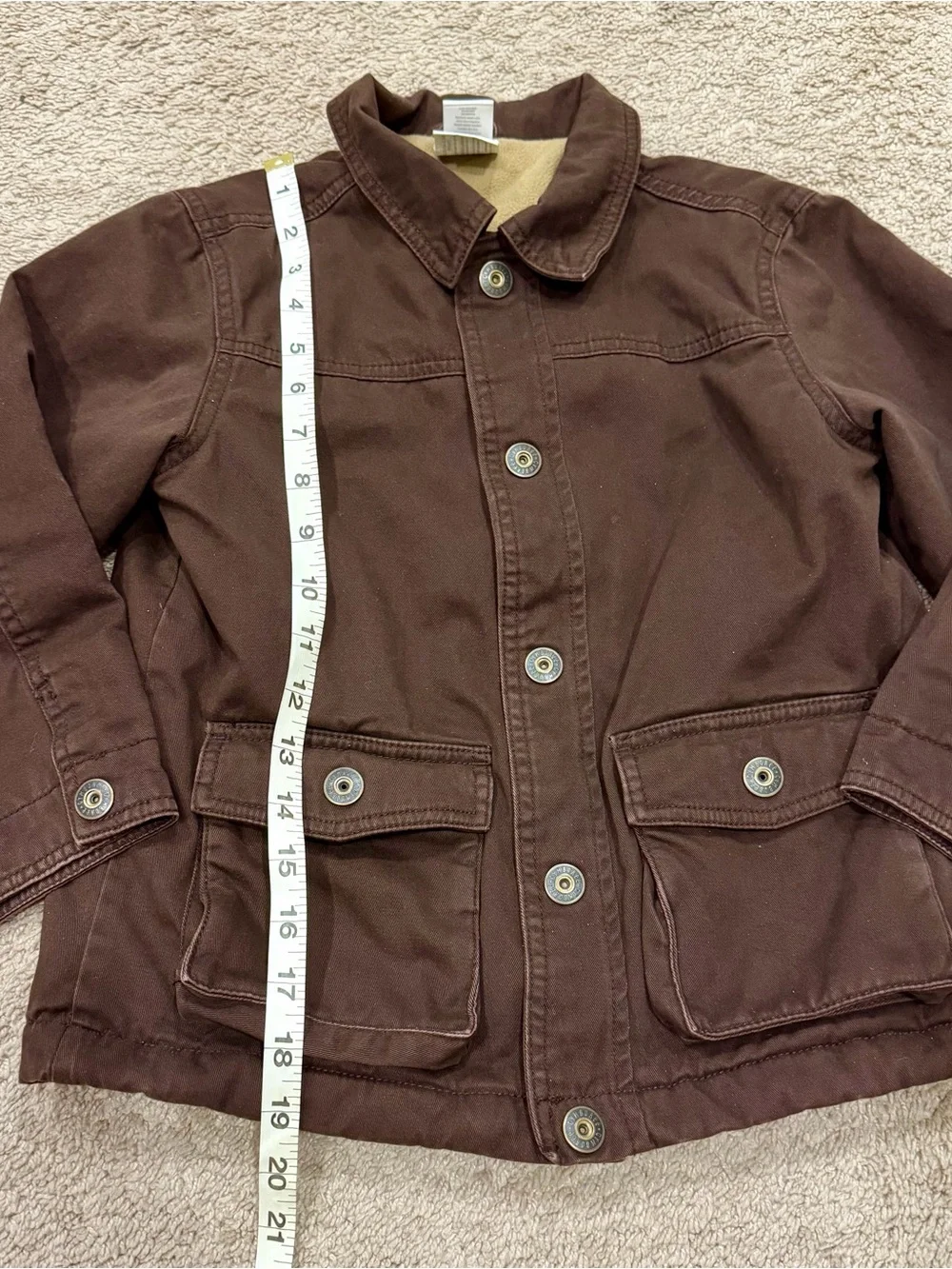 Gymboree Kids Barn Brown Coat Jacket - Size Small (5-6) Fall/Spring